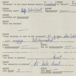 Western questionnaire, answ...