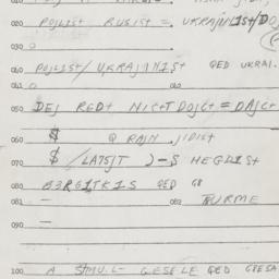 Eastern questionnaire, answ...