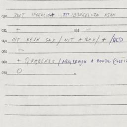 Eastern questionnaire, answ...