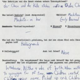 Western questionnaire, answ...