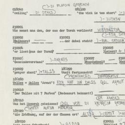 Western questionnaire, answ...
