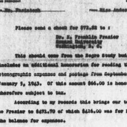 Memorandum from Florence An...