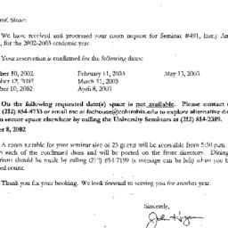 Correspondence, 2003-07-10....