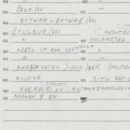 Eastern questionnaire, answ...