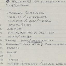 Western questionnaire, answ...