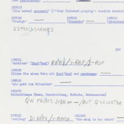 Western questionnaire, answ...