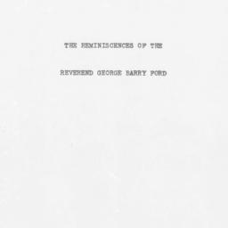Reminiscences of George Bar...