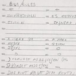 Eastern questionnaire, answ...