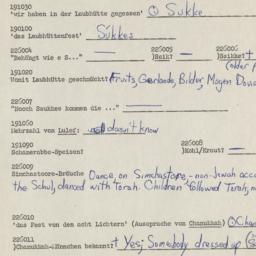 Western questionnaire, answ...