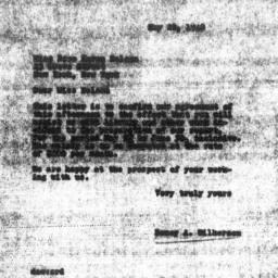Letter from Doxey A. Wilker...