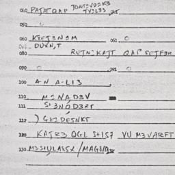 Eastern questionnaire, answ...