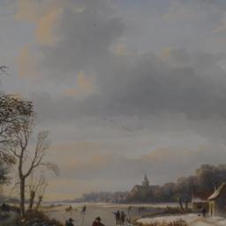 Winter Scene at a River