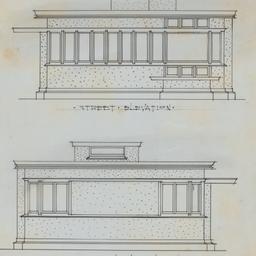 Street, rear elevations