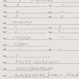 Eastern questionnaire, answ...