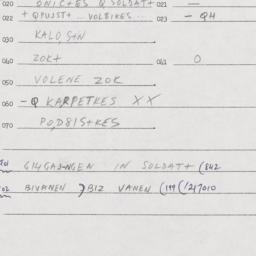 Eastern questionnaire, answ...