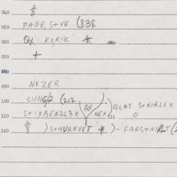 Eastern questionnaire, answ...