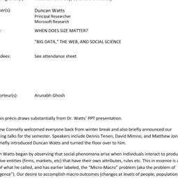 Minutes, 2013-01-28. Big Da...