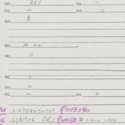 Eastern questionnaire, answ...