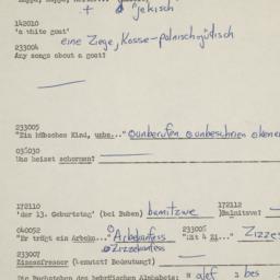 Western questionnaire, answ...