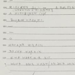 Eastern questionnaire, answ...
