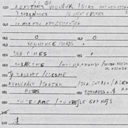Eastern questionnaire, answ...