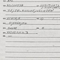 Eastern questionnaire, answ...