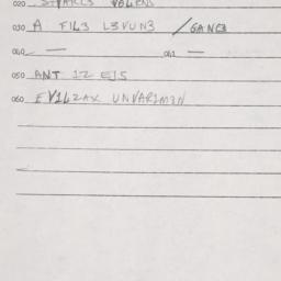 Eastern questionnaire, answ...