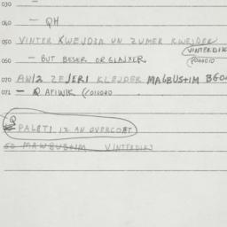 Eastern questionnaire, answ...