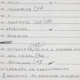 Eastern questionnaire, answ...
