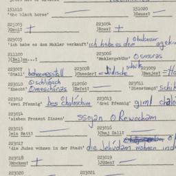 Western questionnaire, answ...