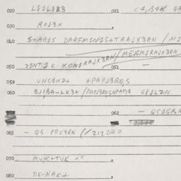 Eastern questionnaire, answ...