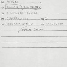 Eastern questionnaire, answ...