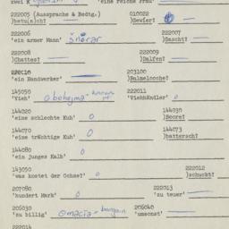 Western questionnaire, answ...