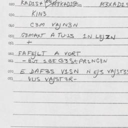 Eastern questionnaire, answ...