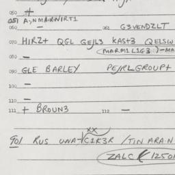 Eastern questionnaire, answ...