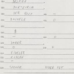 Eastern questionnaire, answ...