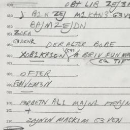 Eastern questionnaire, answ...
