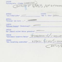 Western questionnaire, answ...