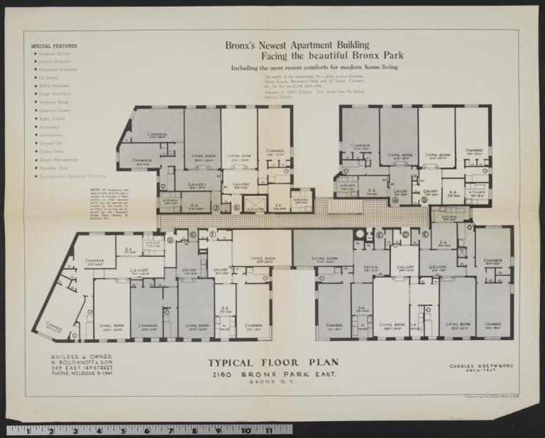 2160 Bronx Park East Typical Floor Plan The New York Real Estate