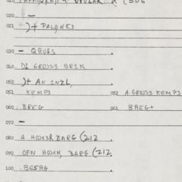 Eastern questionnaire, answ...