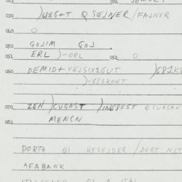 Eastern questionnaire, answ...