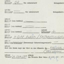 Western questionnaire, answ...