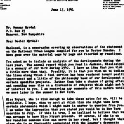Letter from Eugene Kinckle ...