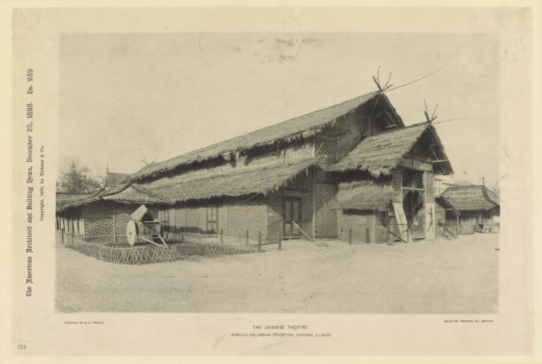 The Javanese Theatre. World's Columbian Exhibition, Chicago, Illinois