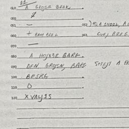 Eastern questionnaire, answ...