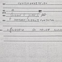 Eastern questionnaire, answ...