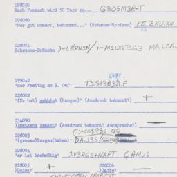 Western questionnaire, answ...