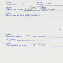 Western questionnaire, answ...