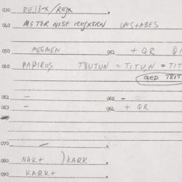 Eastern questionnaire, answ...