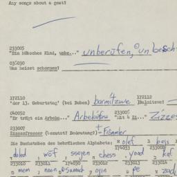 Western questionnaire, answ...